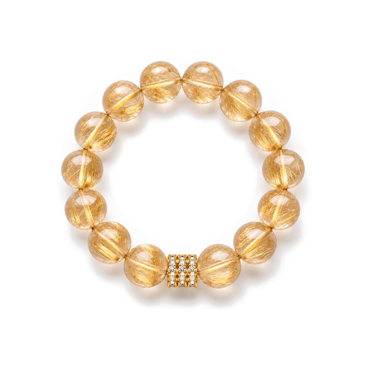 Golden Ascent Rutilated Quartz Bracelet